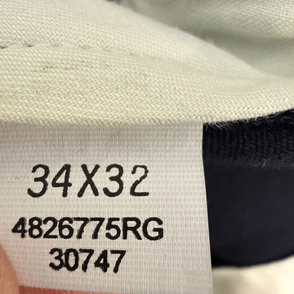 VTG Polo Ralph Lauren Pleated Cotton Pants Mens 34x32 (fits 32x29) Navy 90s Y2k